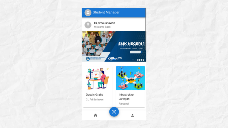 Student Manager - QR Code based student data management system with point assignment features